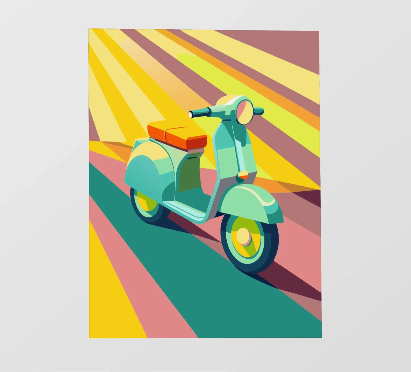 scooter vector fotobehang van Elfath