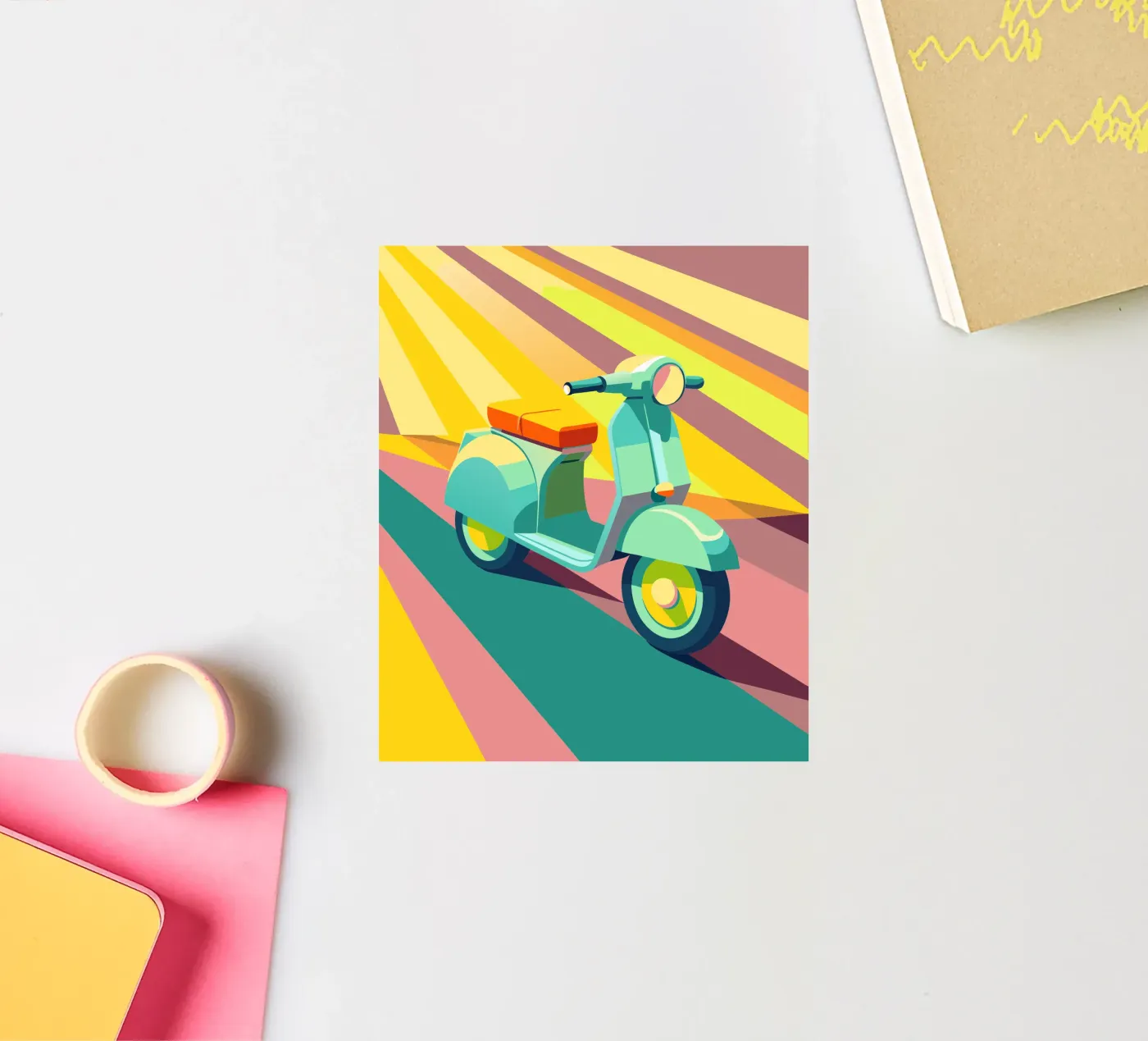 scooter vector sticker van Elfath