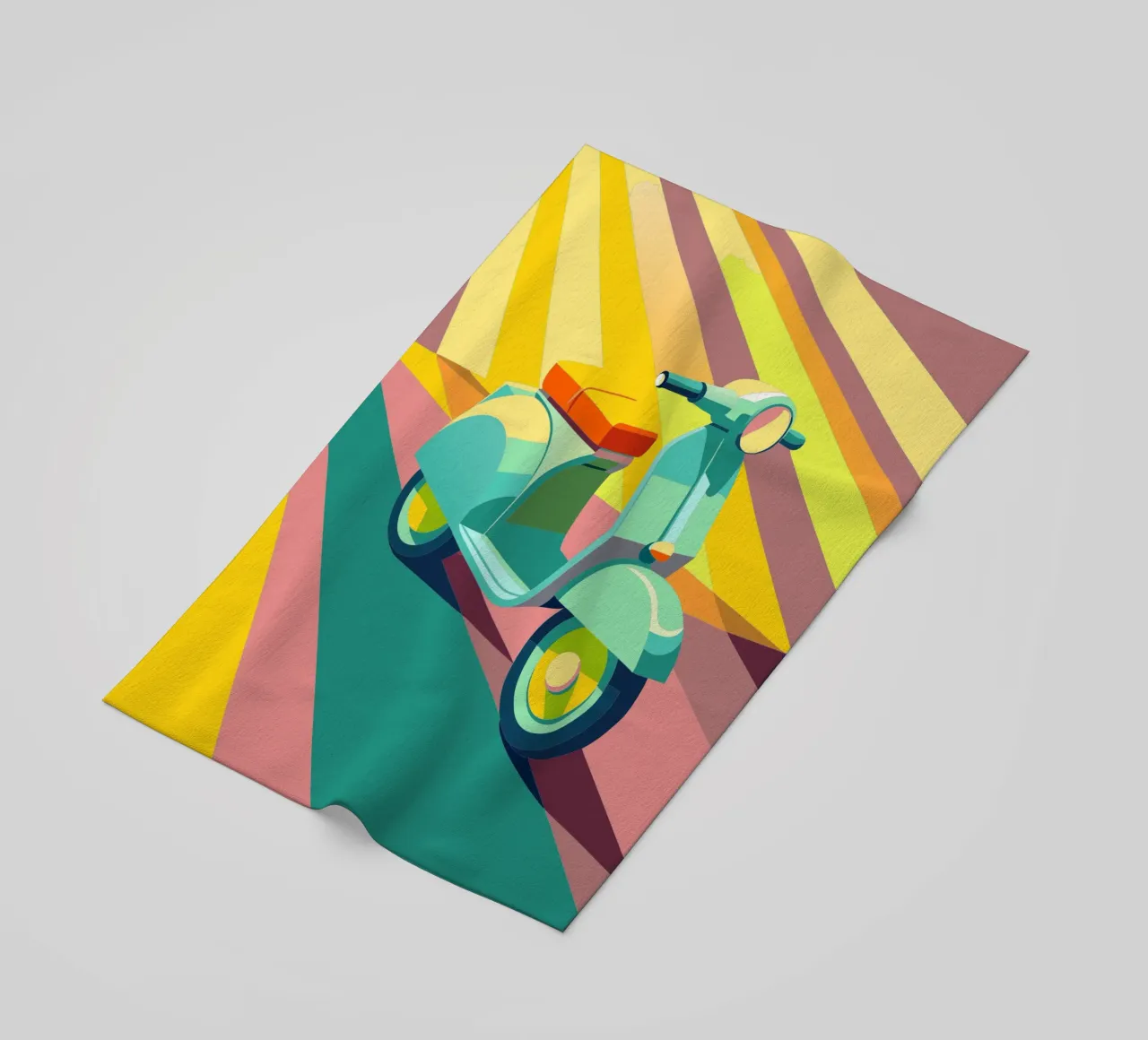 scooter vettoriale telo mare da Elfath