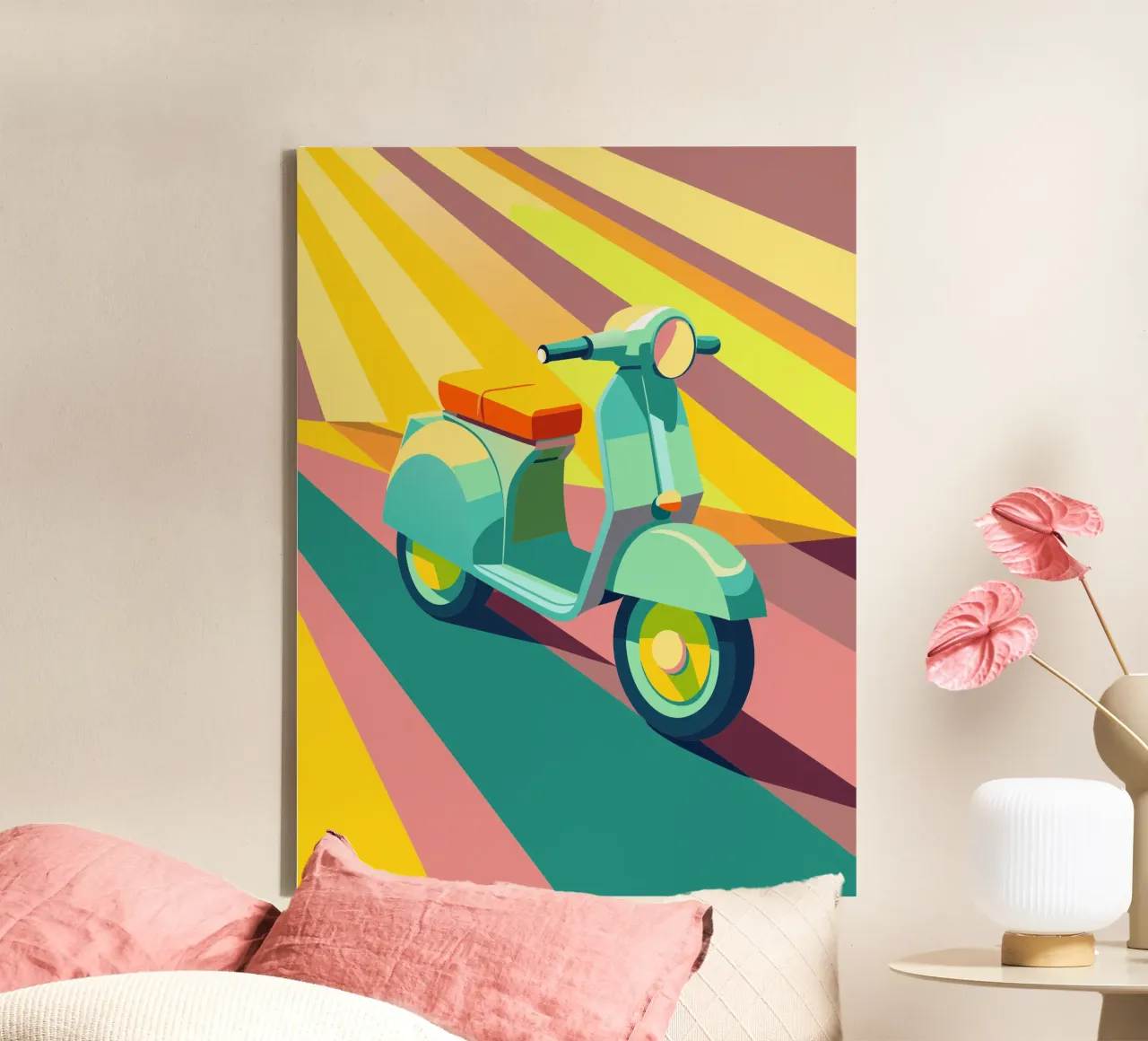 scooter vector canvas by Elfath