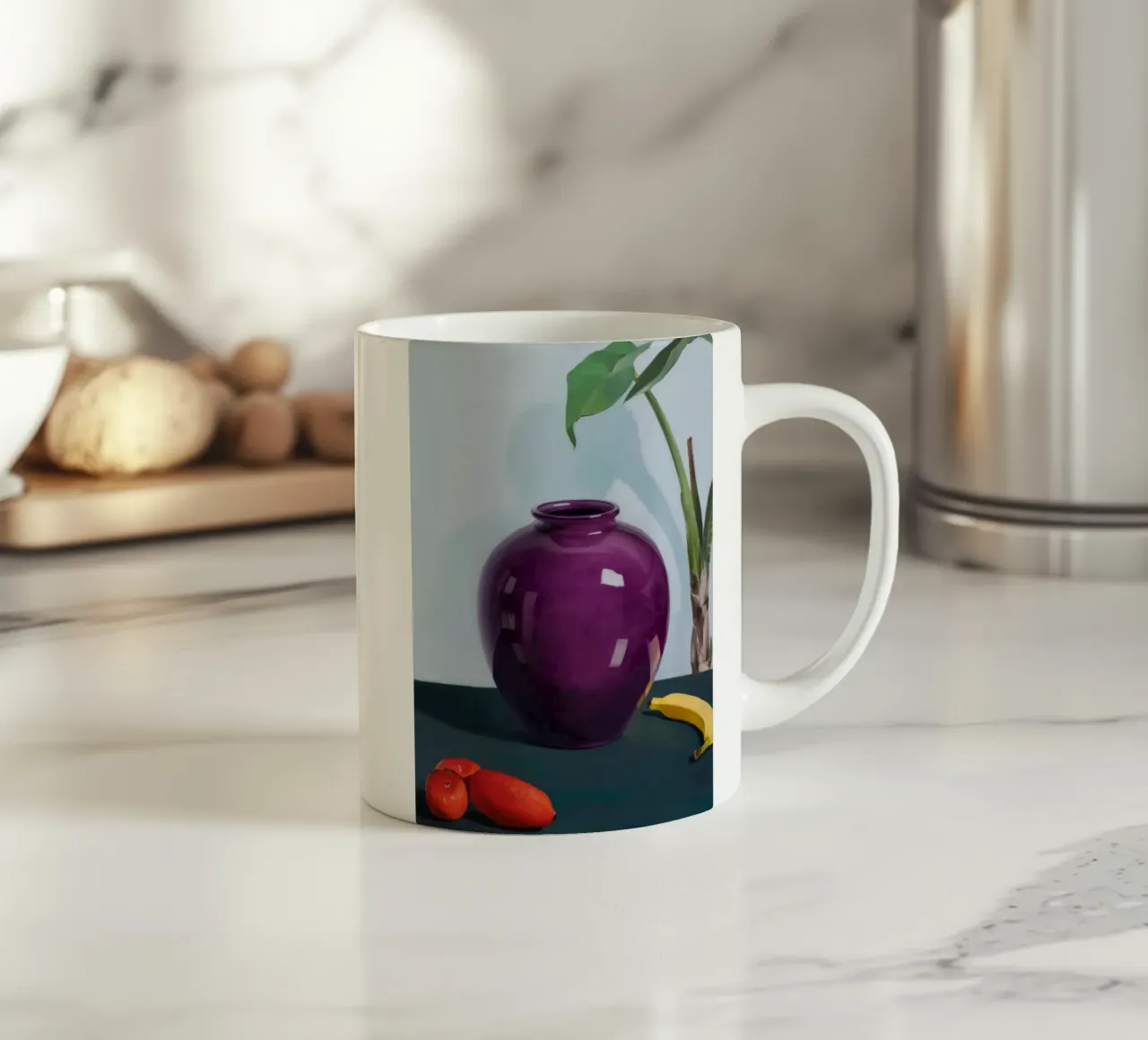 Ametista Frutto Immobile tazza in ceramica da Opal Strokes