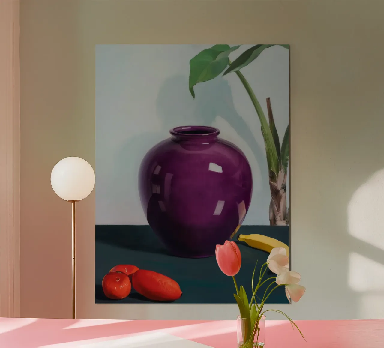 Ametista Frutto Immobile poster con telaio in plastica da Opal Strokes