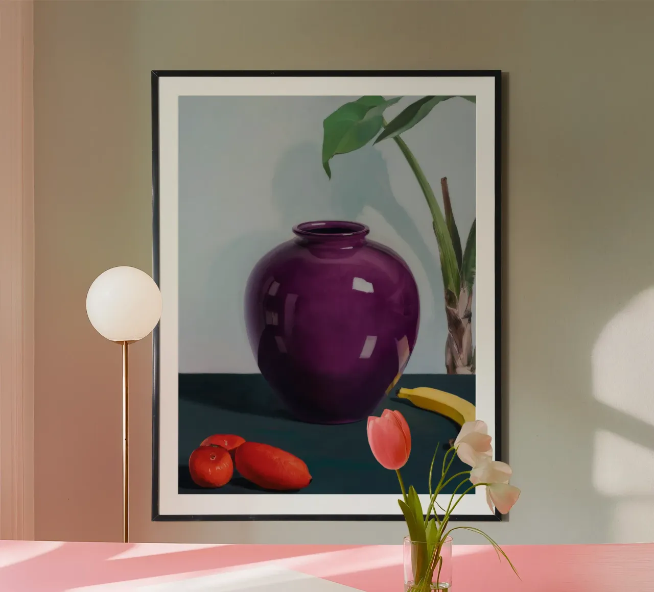 Ametista Frutto Immobile poster con telaio in plastica da Opal Strokes