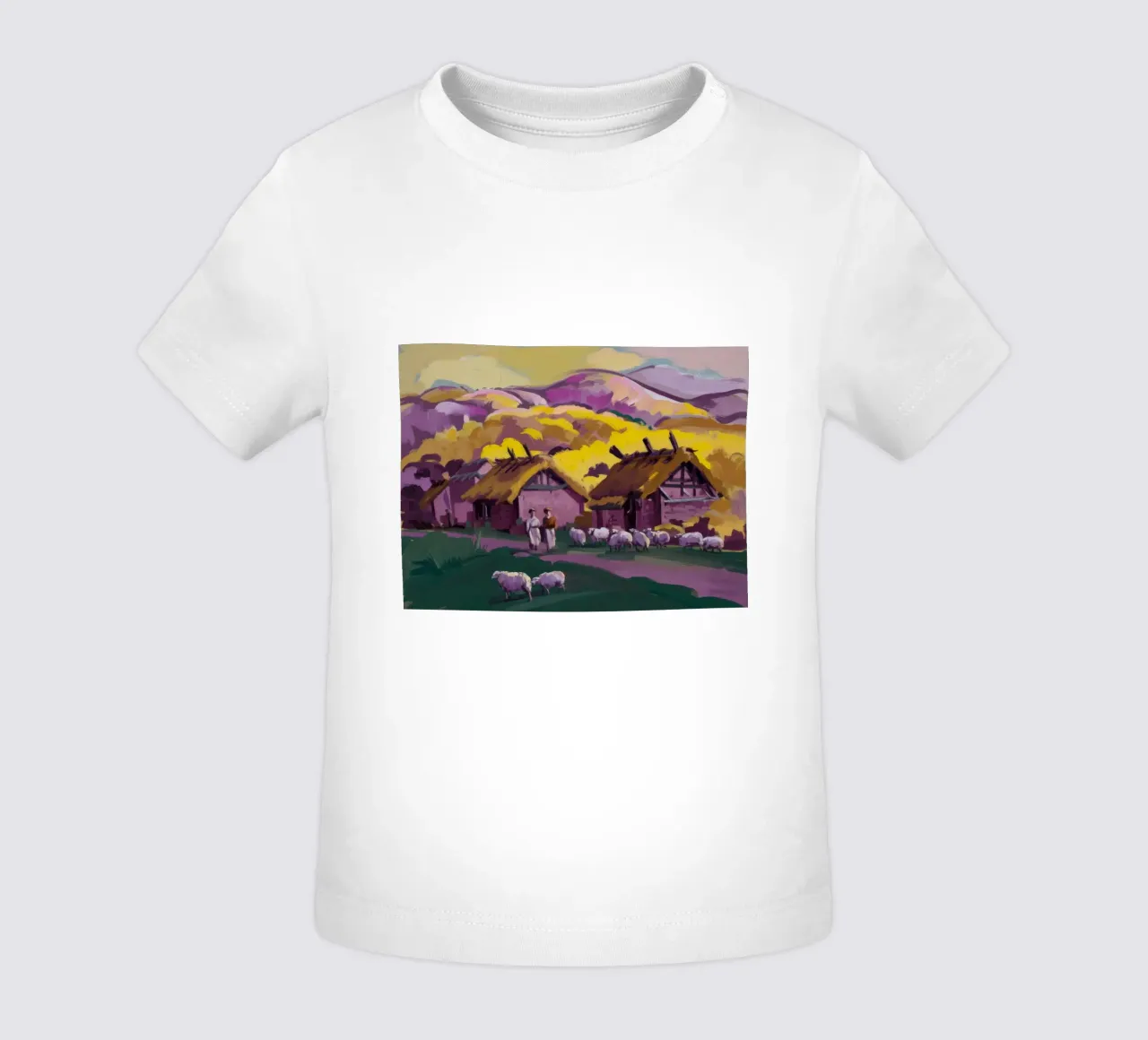 Rustic Farmstead Charm baby t-shirt by Radiance Landscape