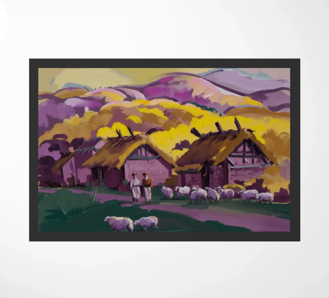 Rustic Farmstead Charm doormat by Radiance Landscape