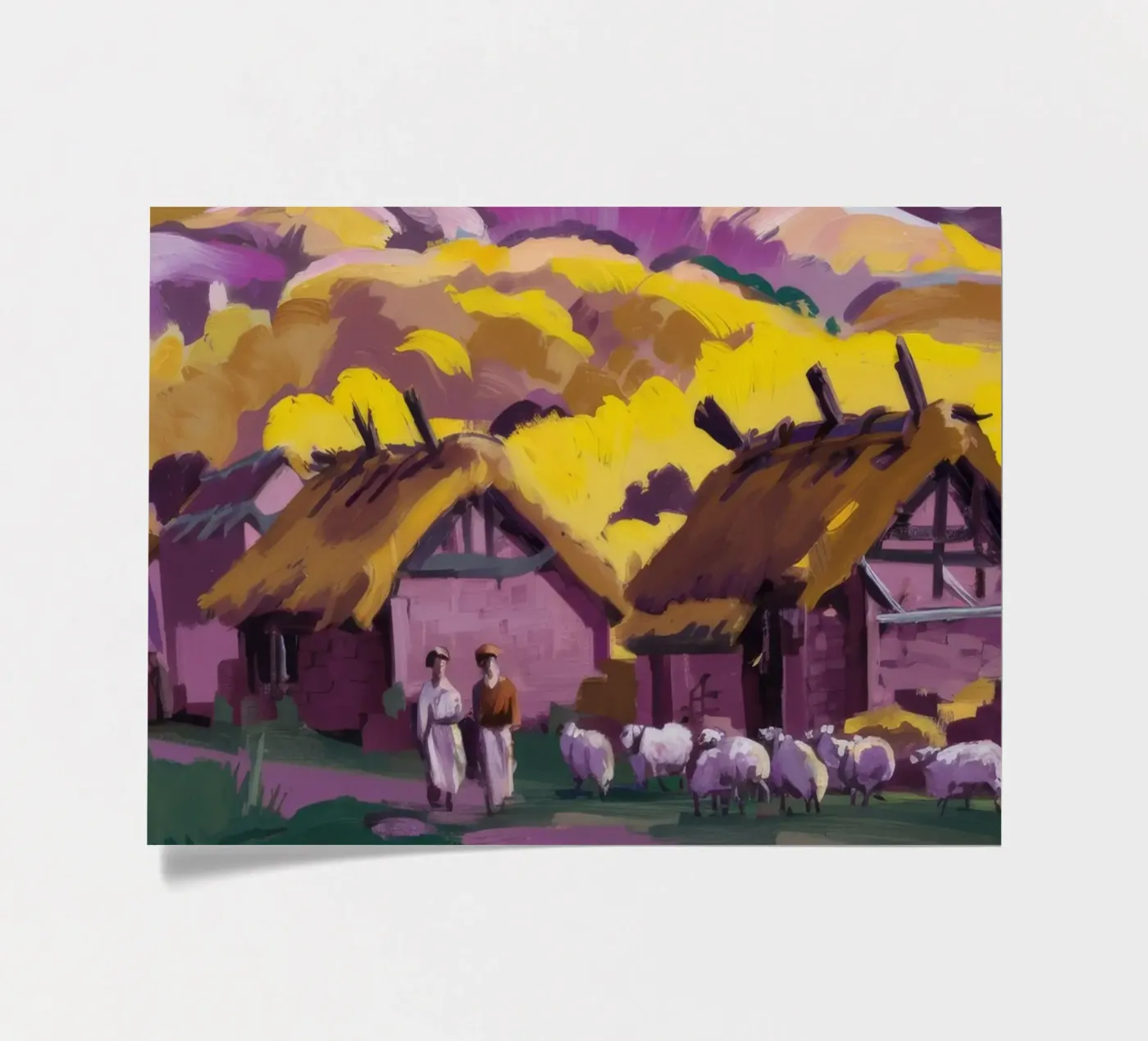 Rustic Farmstead Charm Stickerbogen von Radiance Landscape