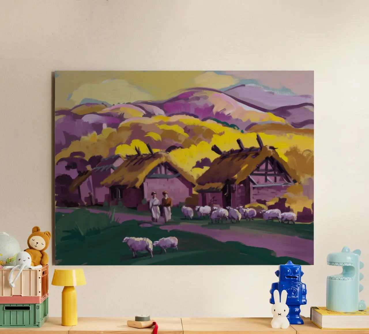 Rustic Farmstead Charm alu-dibond by Radiance Landscape