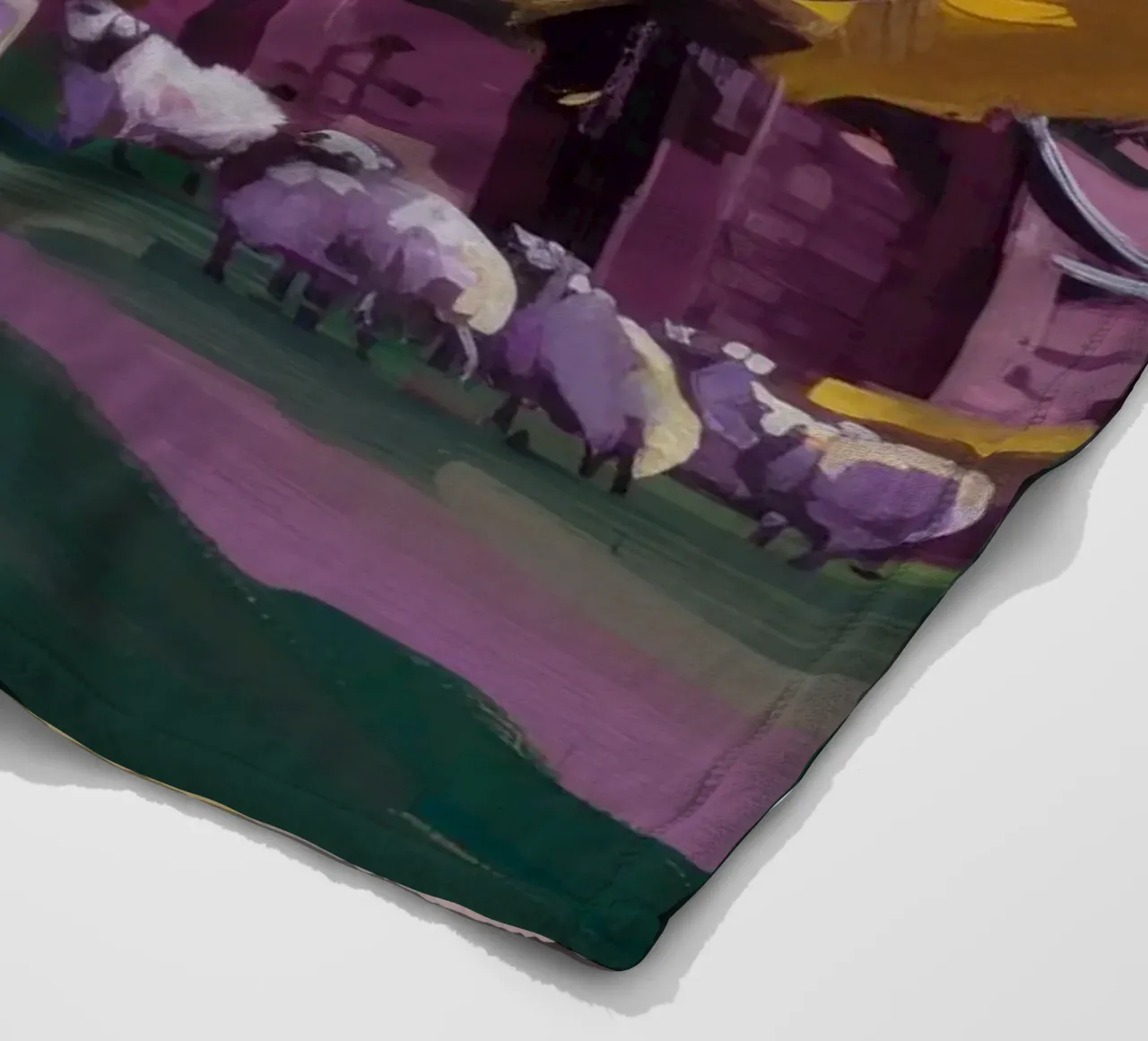 Rustikaler Gehöft-Charme Fleecedecke von Radiance Landscape