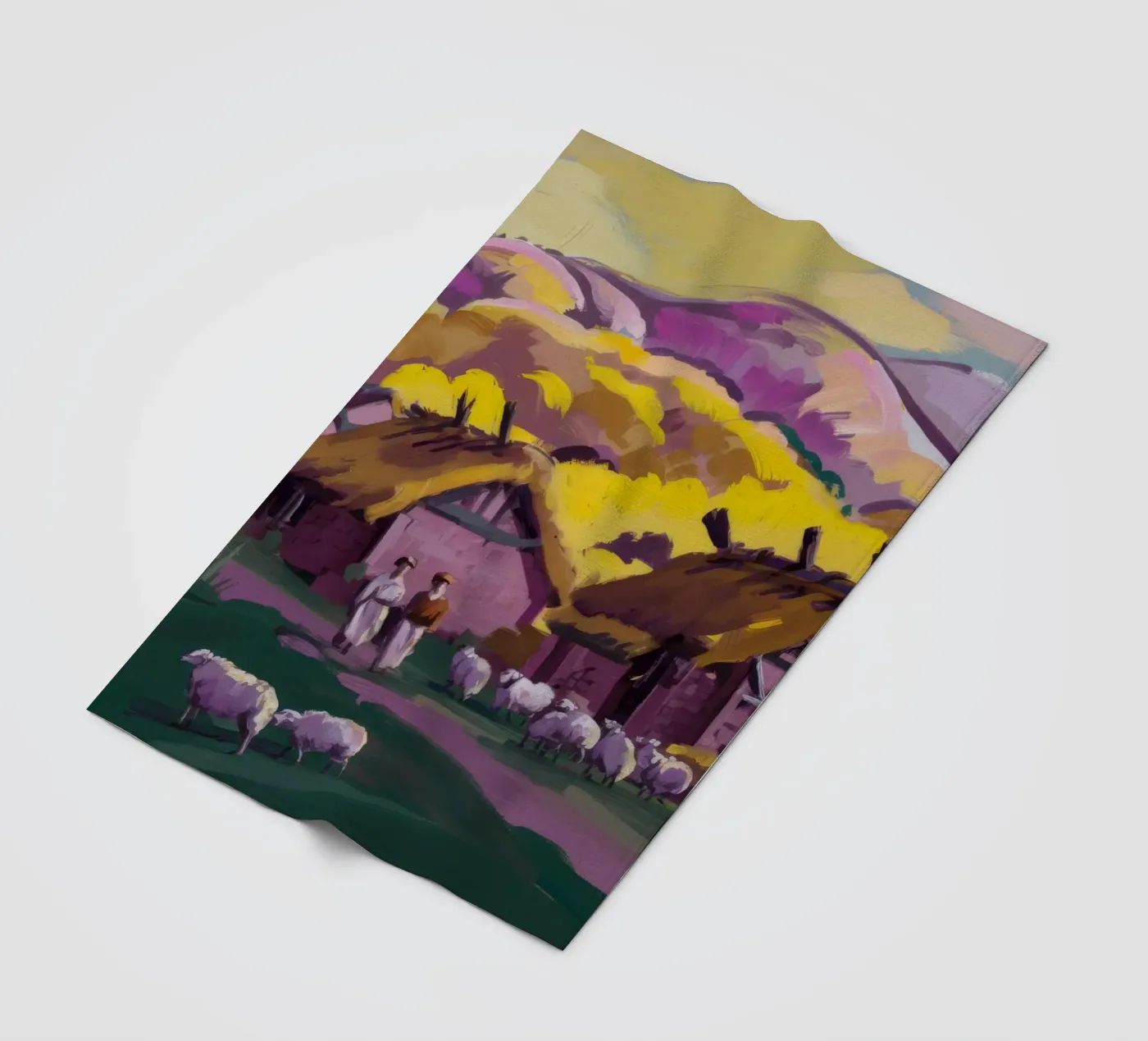 Rustic Farmstead Charm plaid polaire de Radiance Landscape