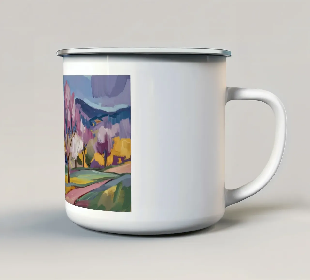 Radiosità del sentiero dei fiori tazza in smalto da Radiance Landscape