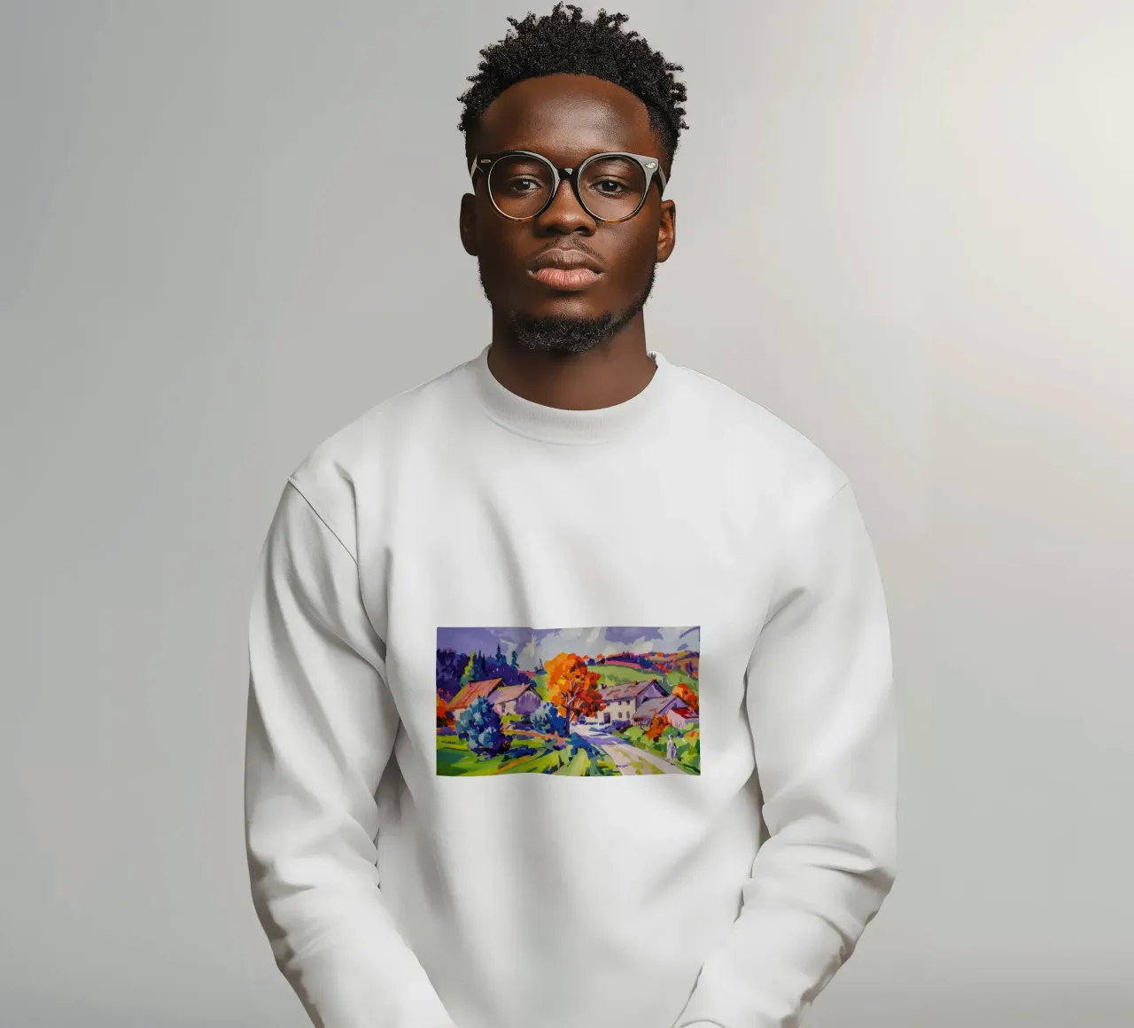 Herfstlaan in lichterlaaie sweatshirt van Celestial Harmony