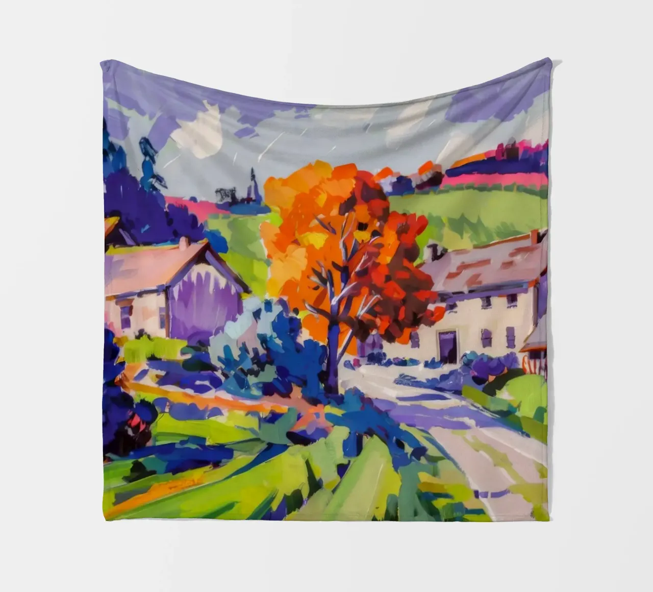 Corsia d'autunno in fiamme coperta in pile da Celestial Harmony