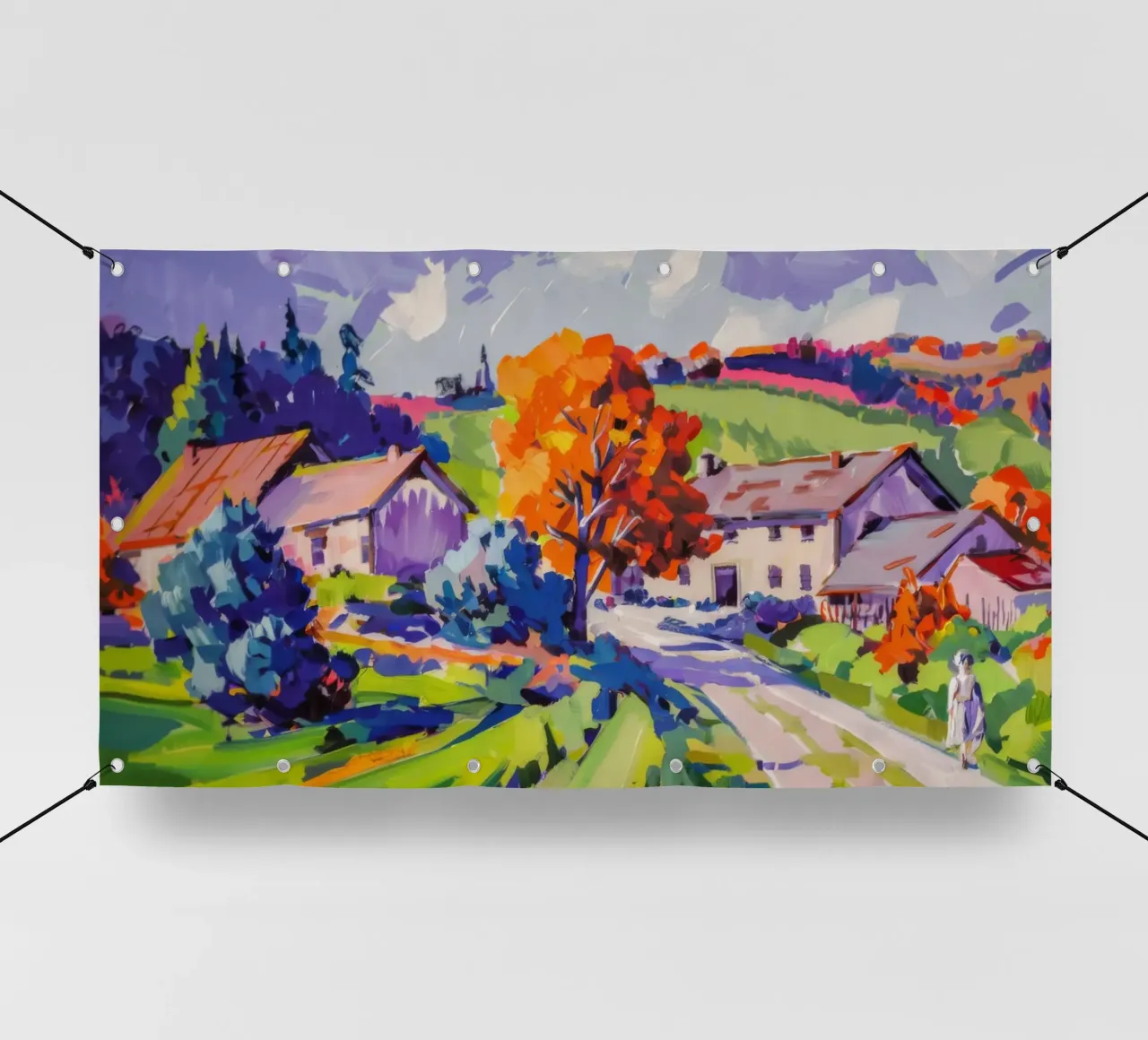 Corsia d'autunno in fiamme telo in pvc da Celestial Harmony