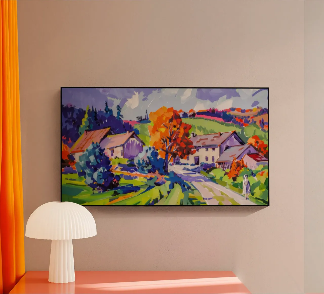 Corsia d'autunno in fiamme plexiglass da Celestial Harmony