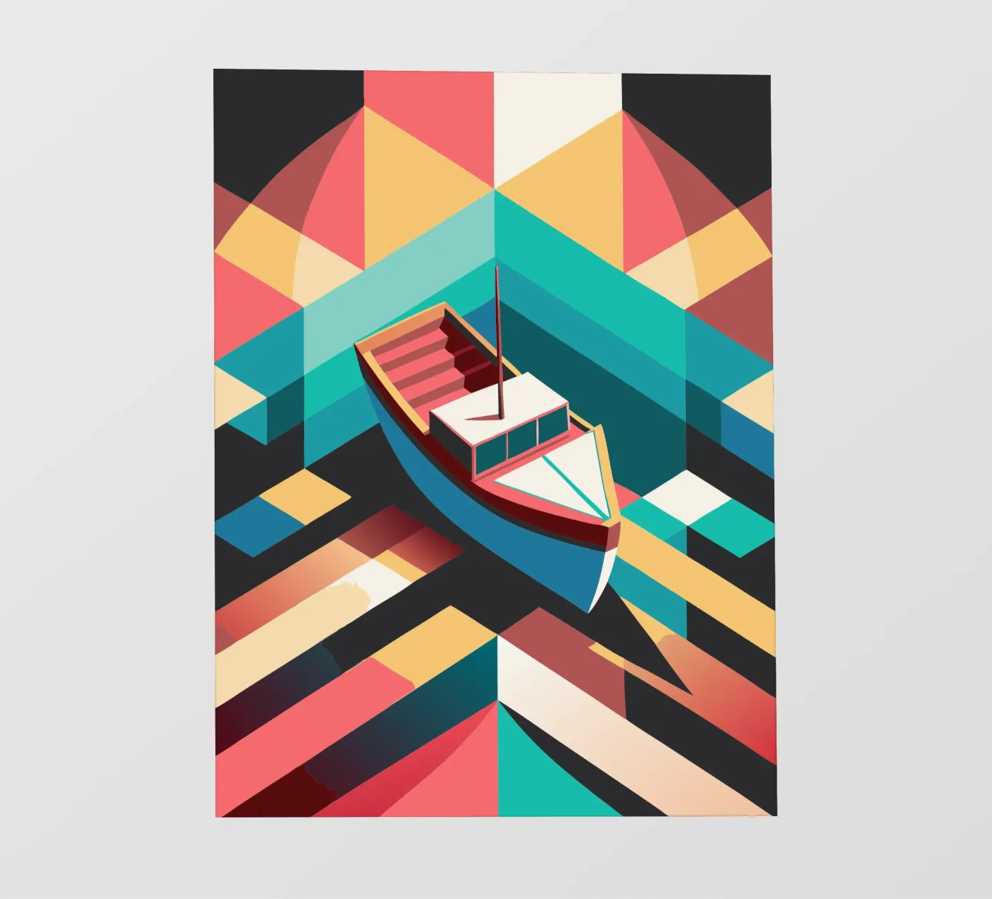 ship vector art backlit folie van Elfath