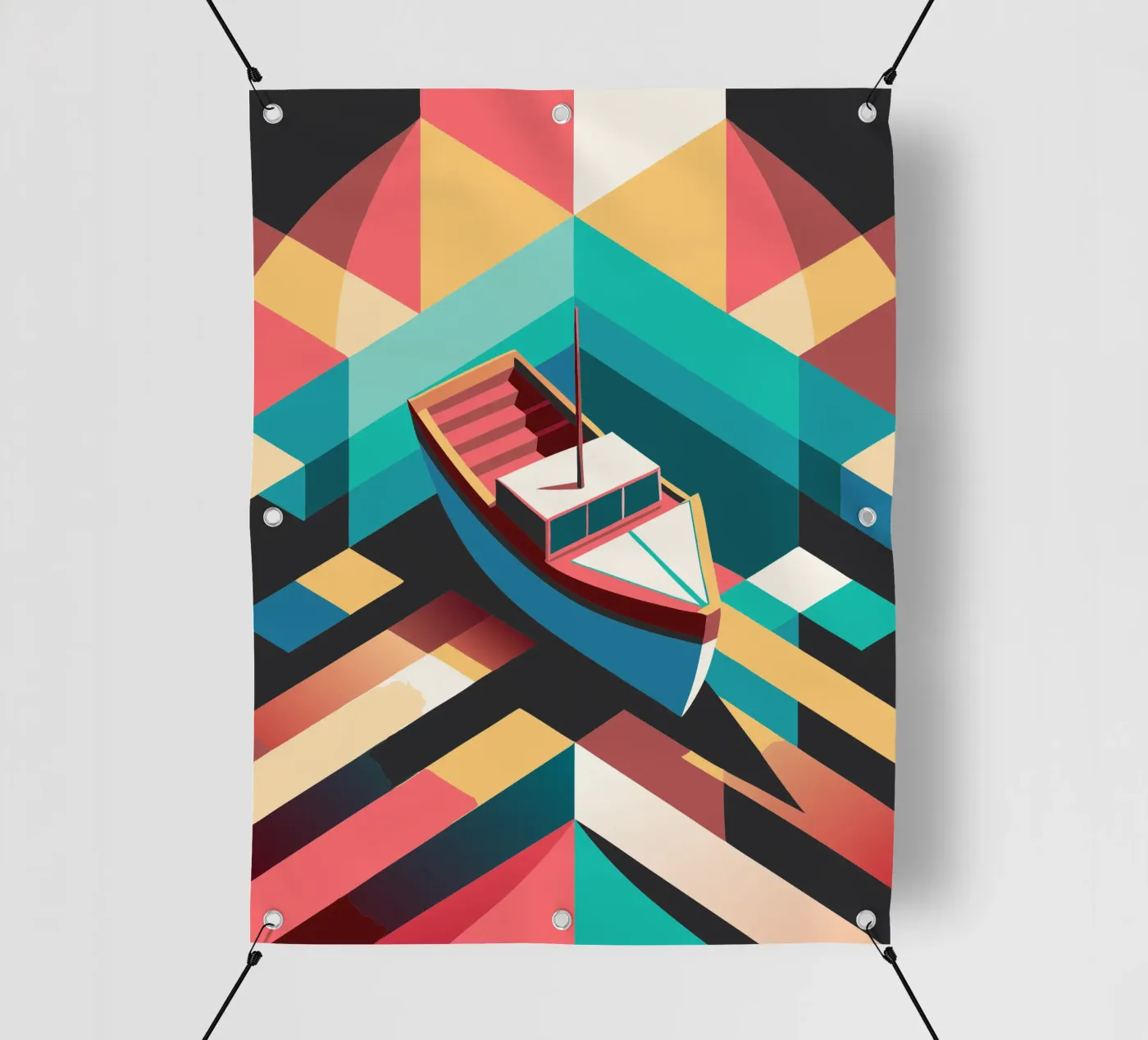 scheepsvector kunst pvc-zeil van Elfath
