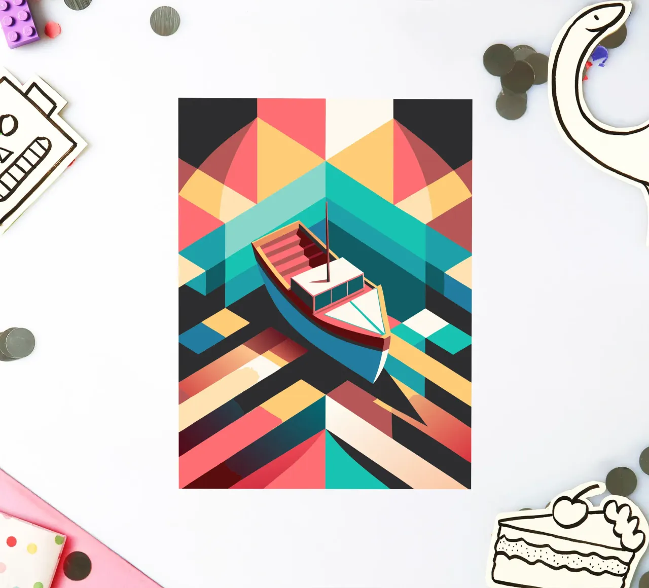 scheepsvector kunst sticker van Elfath