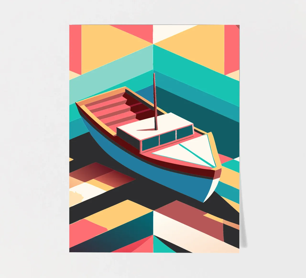 scheepsvector kunst stickervel van Elfath