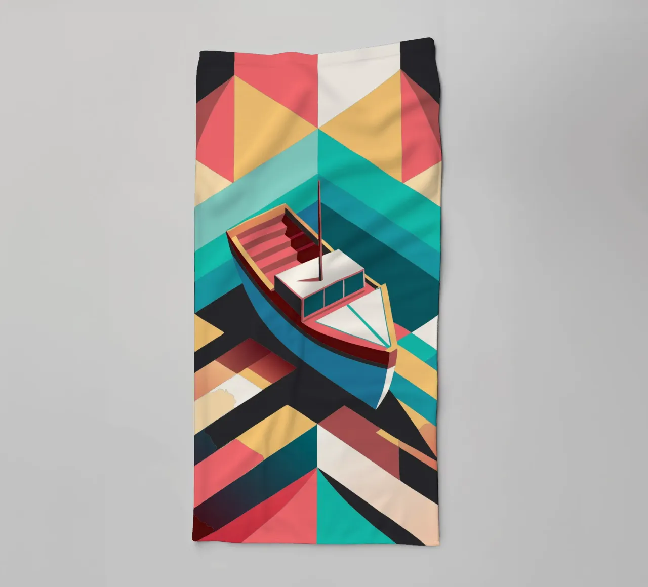 scheepsvector kunst badhanddoek van Elfath