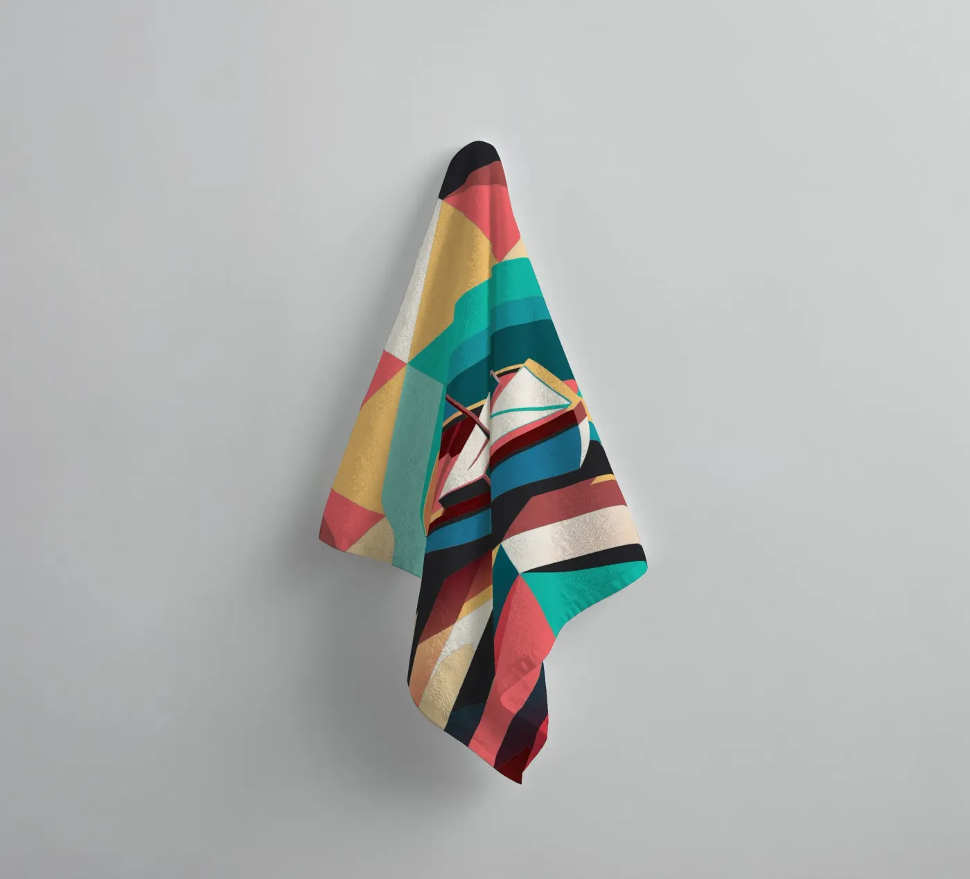 ship vector art Handtuch von Elfath