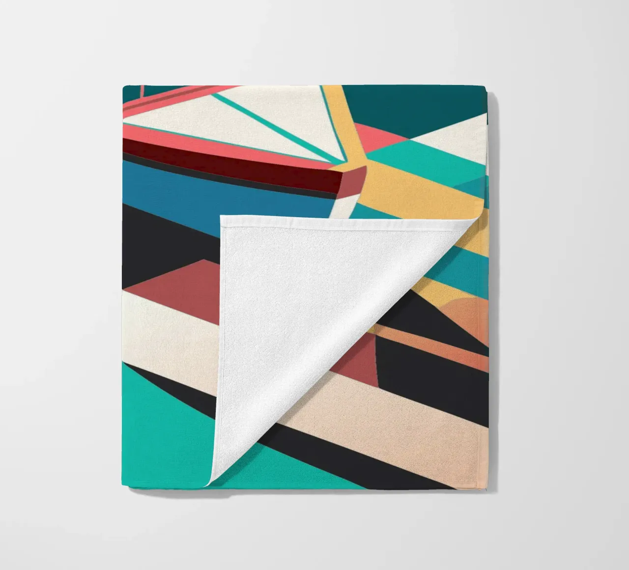 scheepsvector kunst strandhanddoek van Elfath