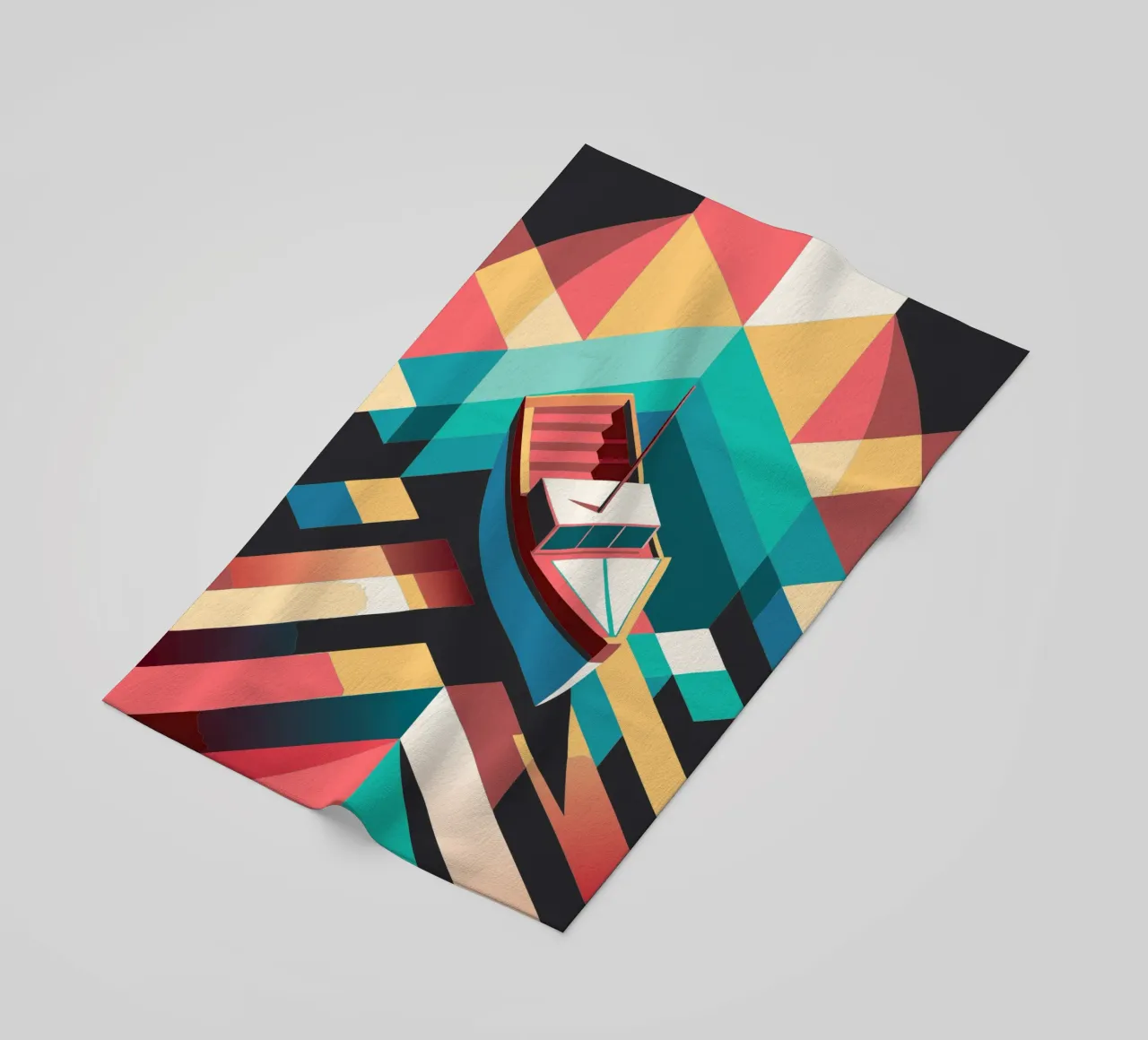 scheepsvector kunst strandhanddoek van Elfath