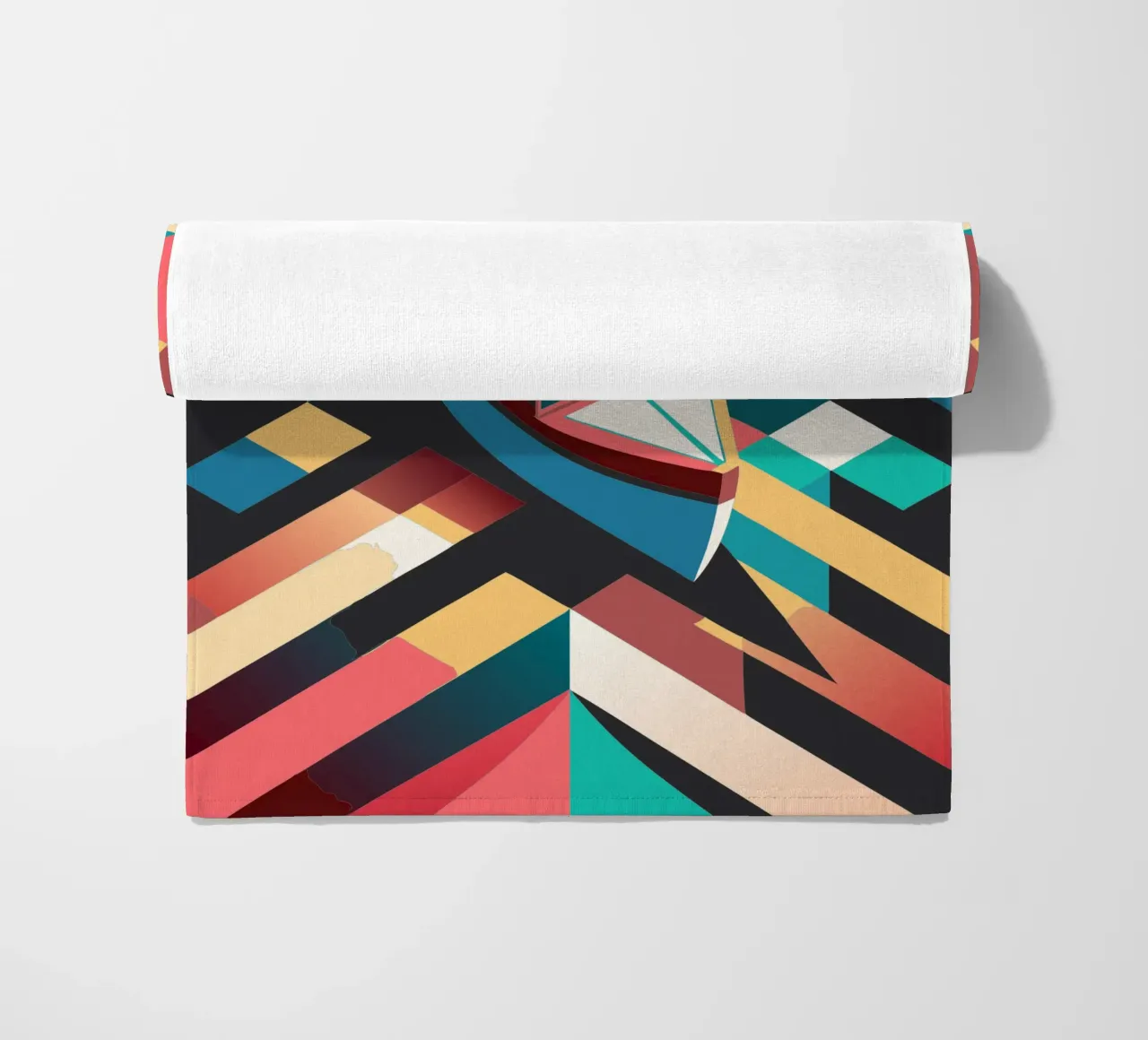 scheepsvector kunst strandhanddoek van Elfath