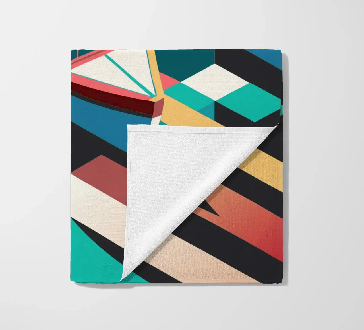 scheepsvector kunst strandhanddoek van Elfath