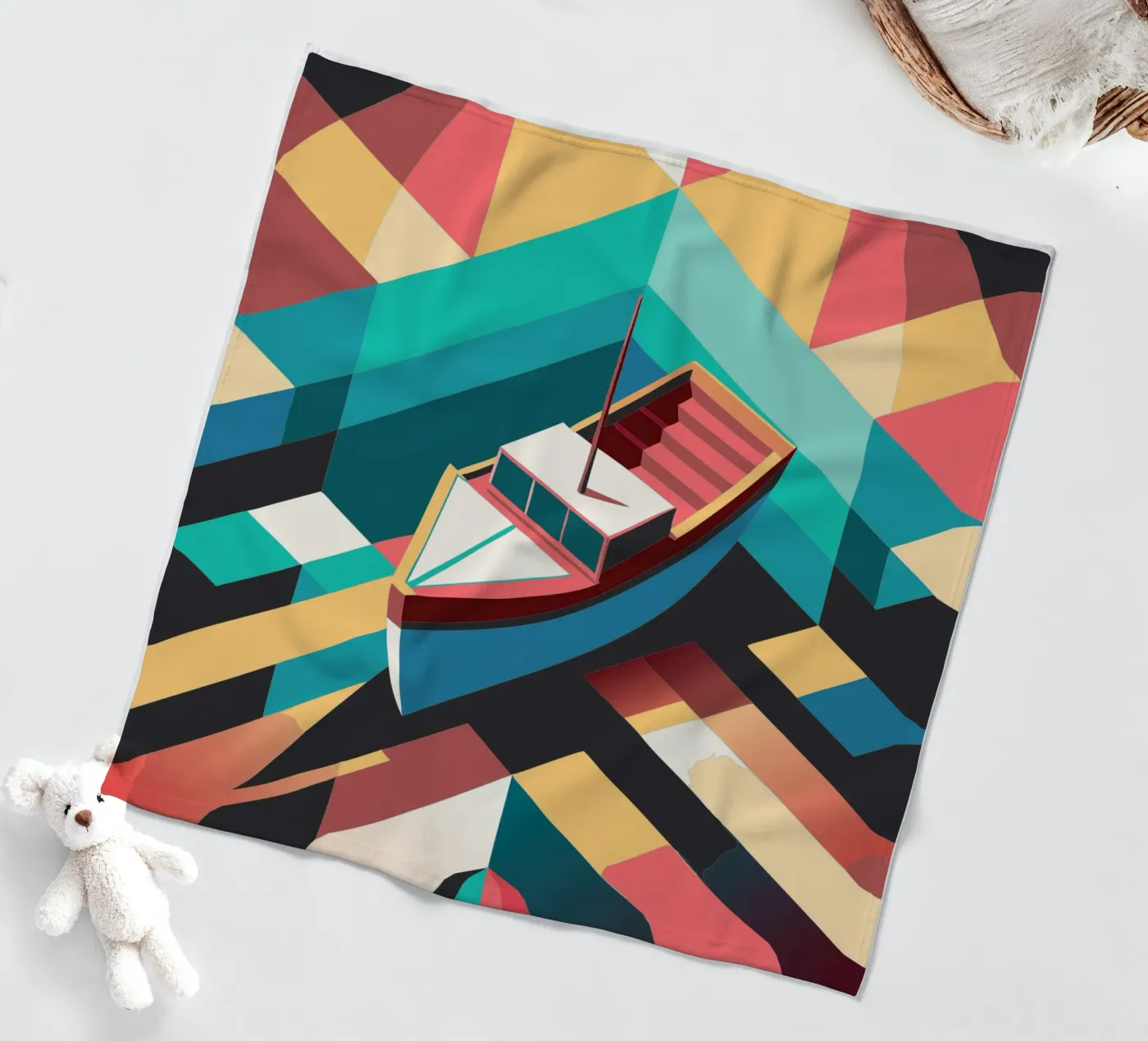 scheepsvector kunst fleecedeken van Elfath