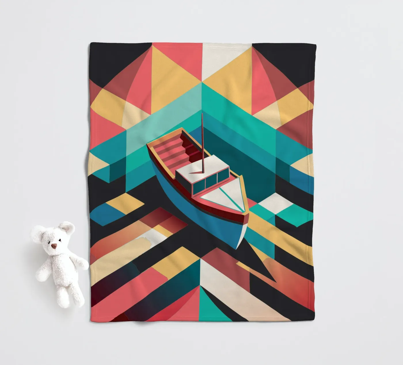 scheepsvector kunst fleecedeken van Elfath