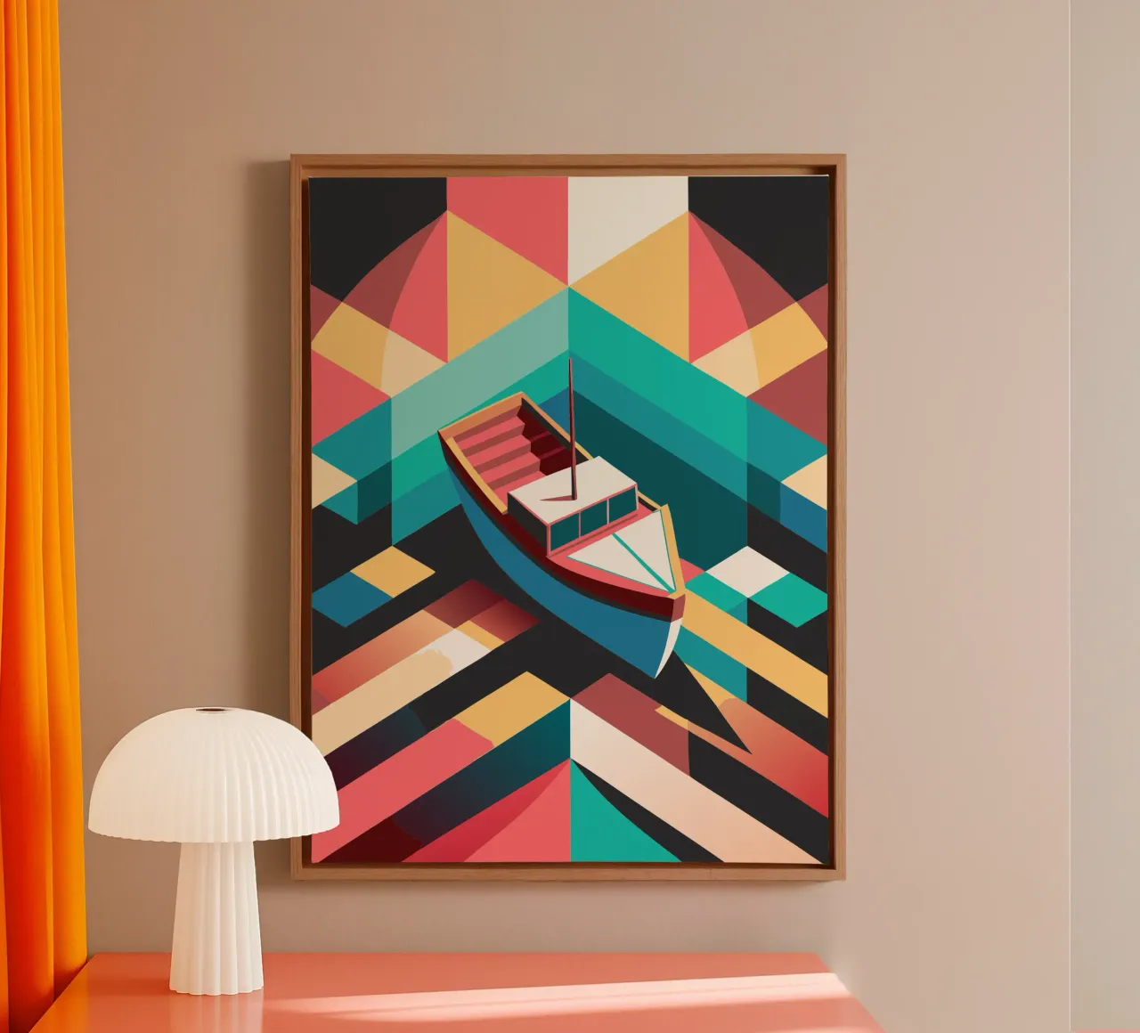 scheepsvector kunst canvas van Elfath