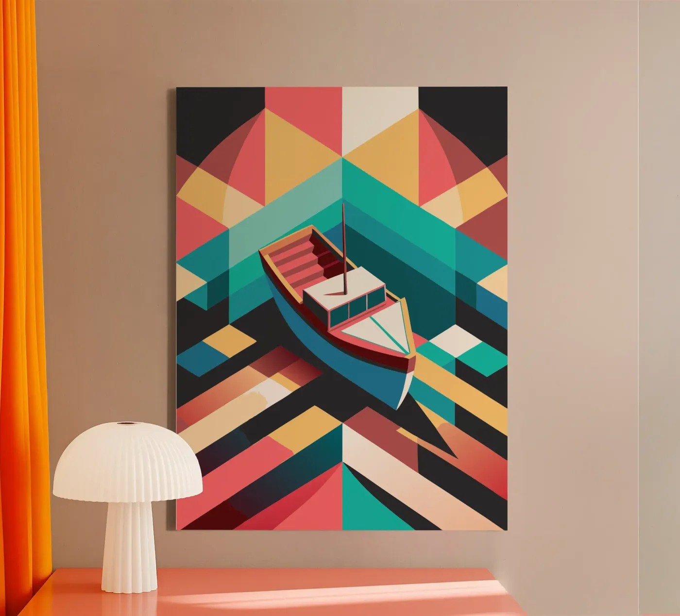 ship vector art canvas van Elfath