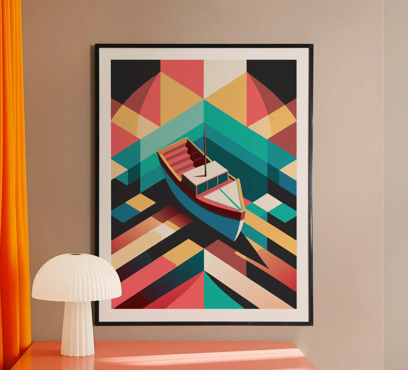 ship vector art poster by Elfath