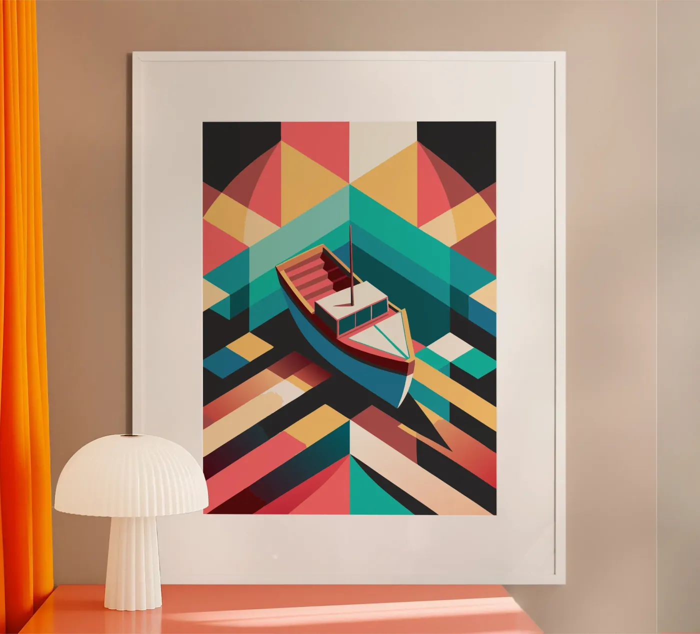 nave arte vettoriale poster da Elfath