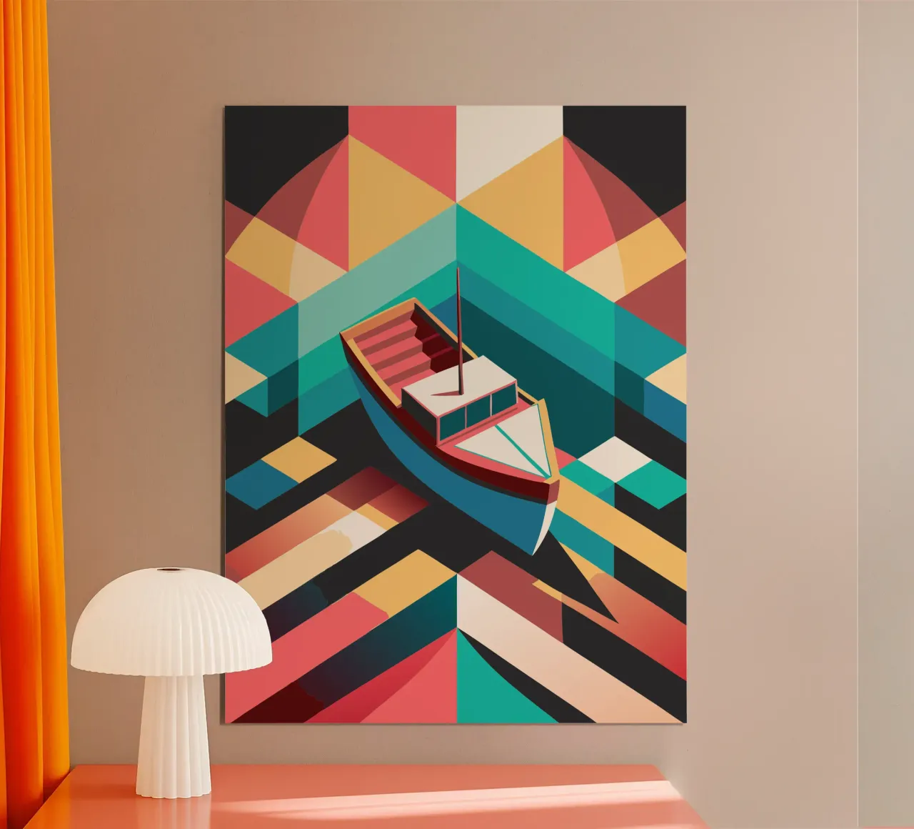 scheepsvector kunst poster van Elfath