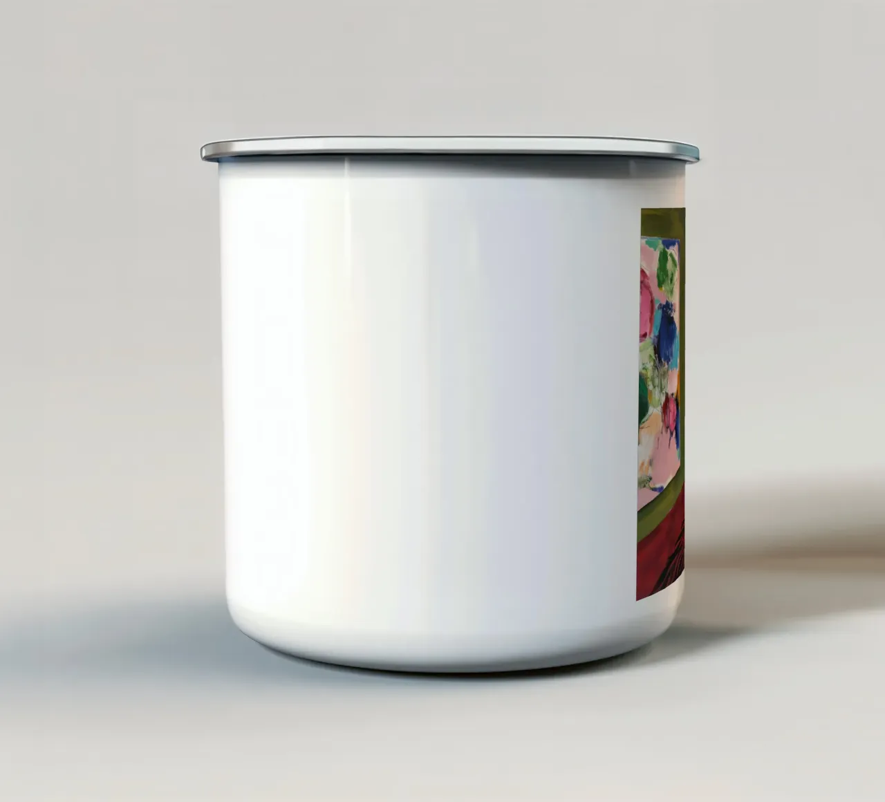 Azure Zebra Lounge mug en émail de Opal Strokes