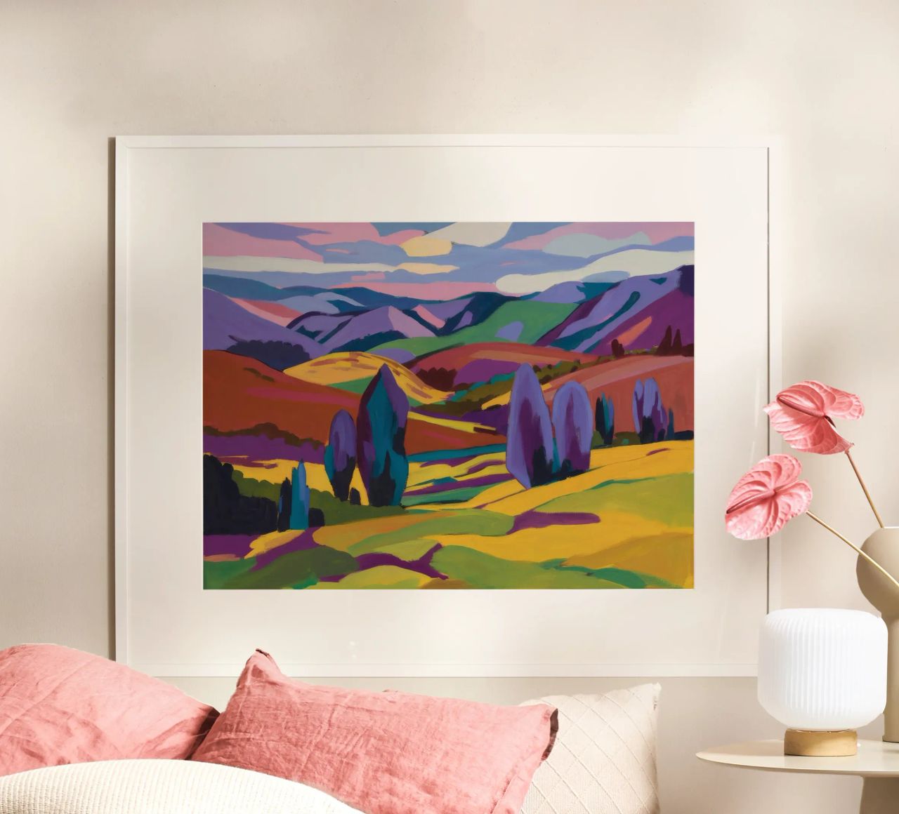 Smaragdtal Harmonie Poster von Radiance Landscape