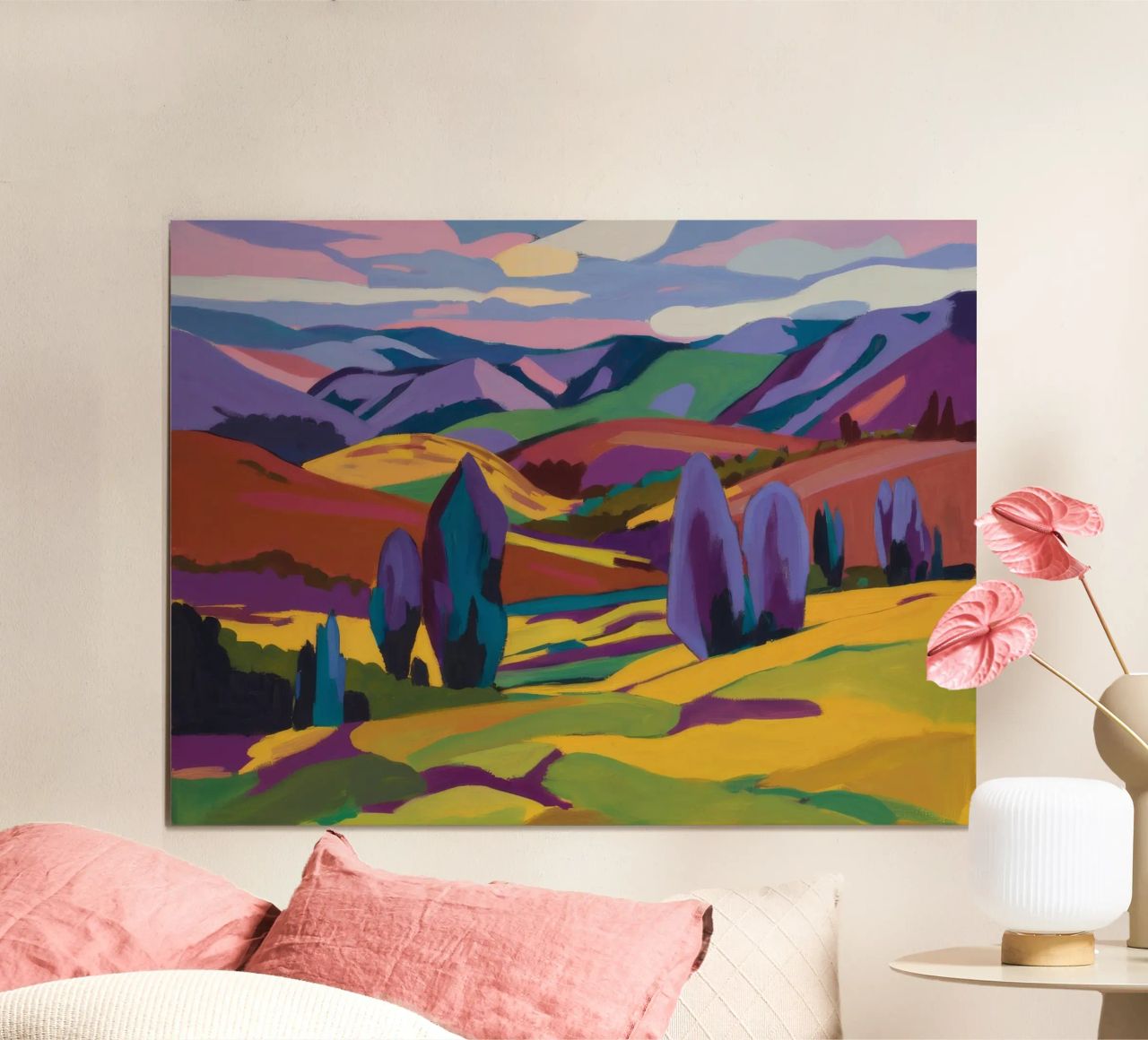 Smaragdtal Harmonie Poster von Radiance Landscape