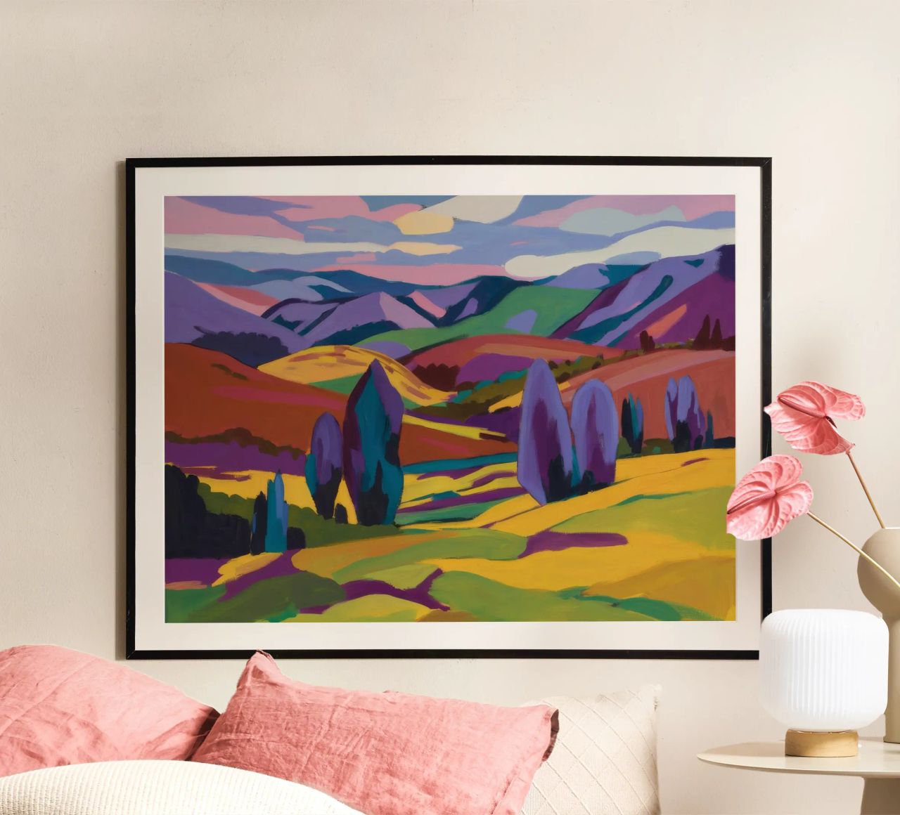Smaragdtal Harmonie Poster von Radiance Landscape
