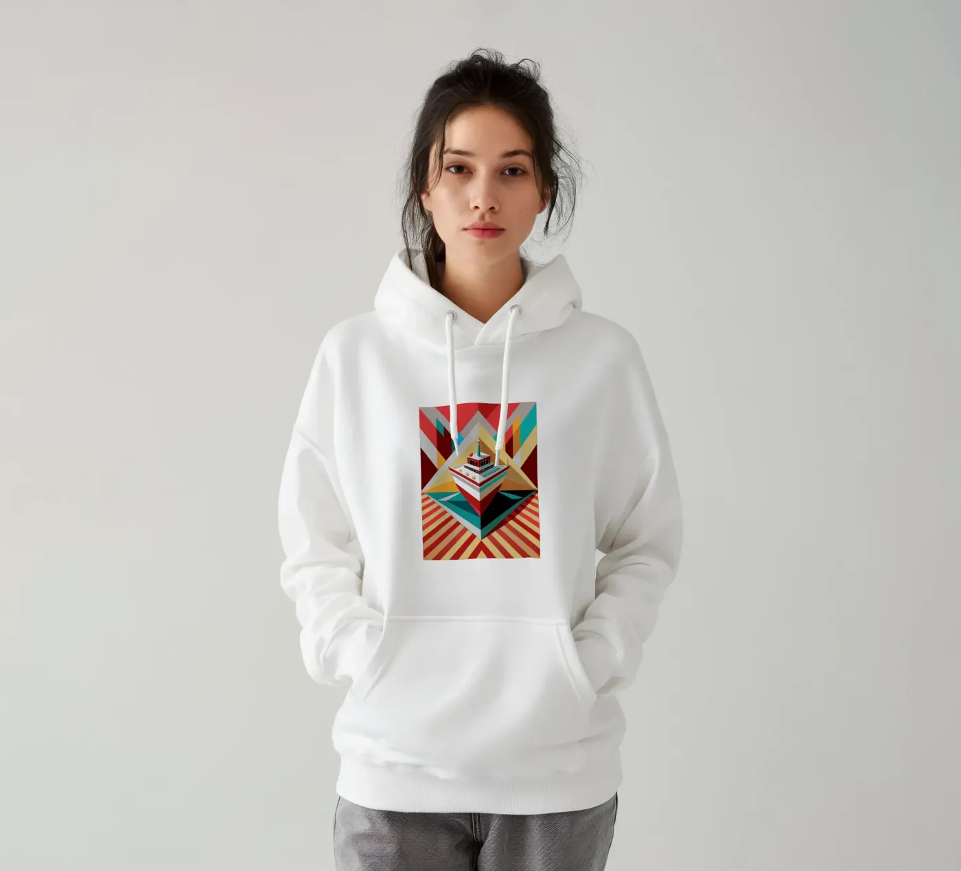 ship vector felpa con cappuccio da Elfath