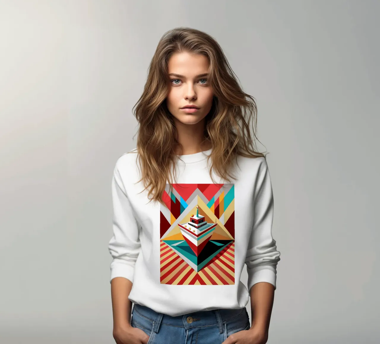 scheepsvector sweatshirt van Elfath