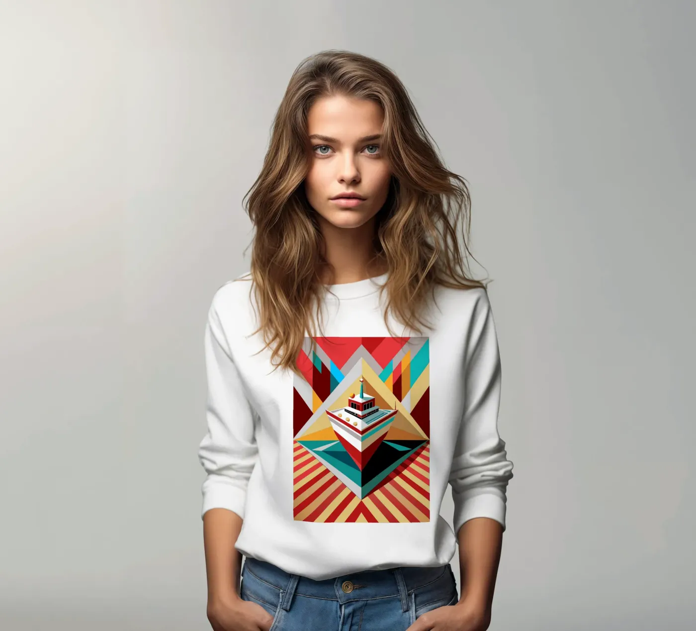 scheepsvector sweatshirt van Elfath