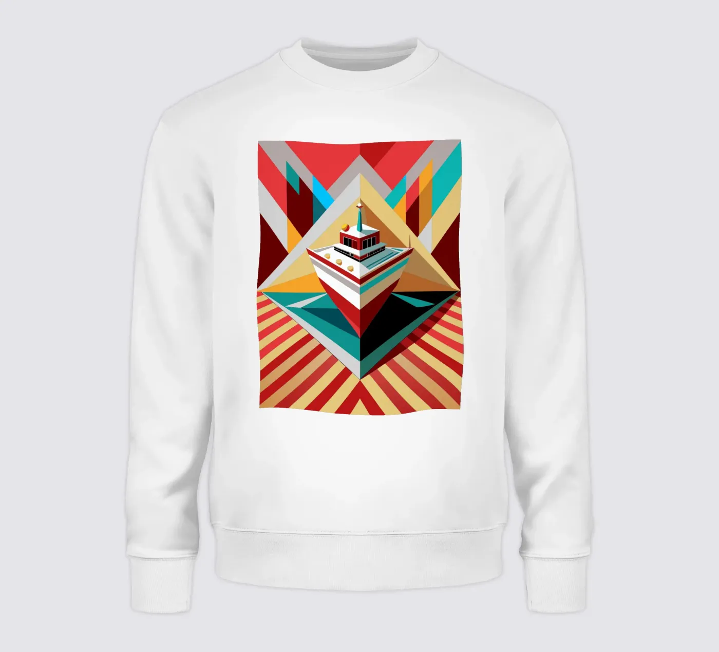 ship vector sweatshirt by Elfath