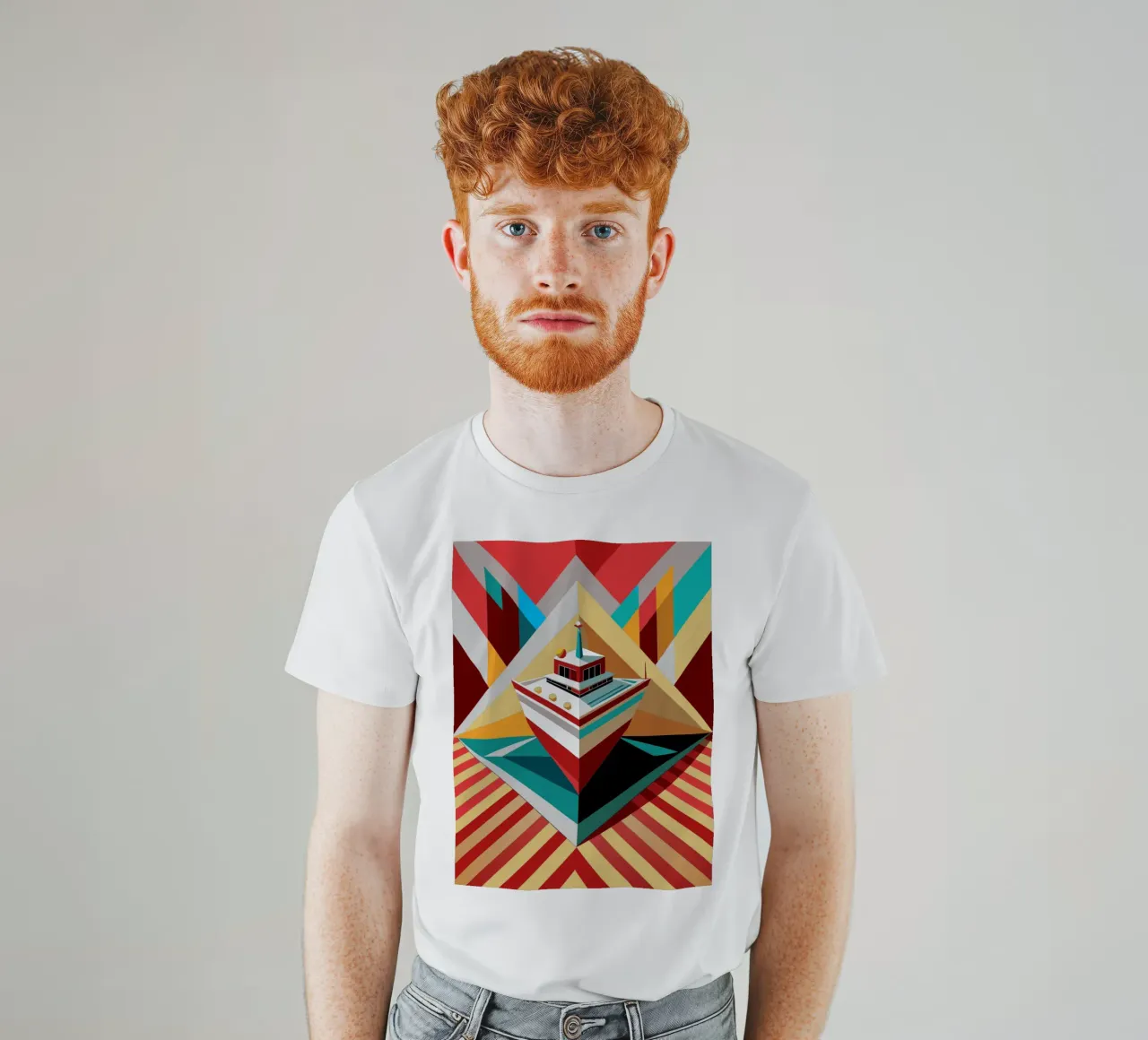 scheepsvector t-shirt van Elfath