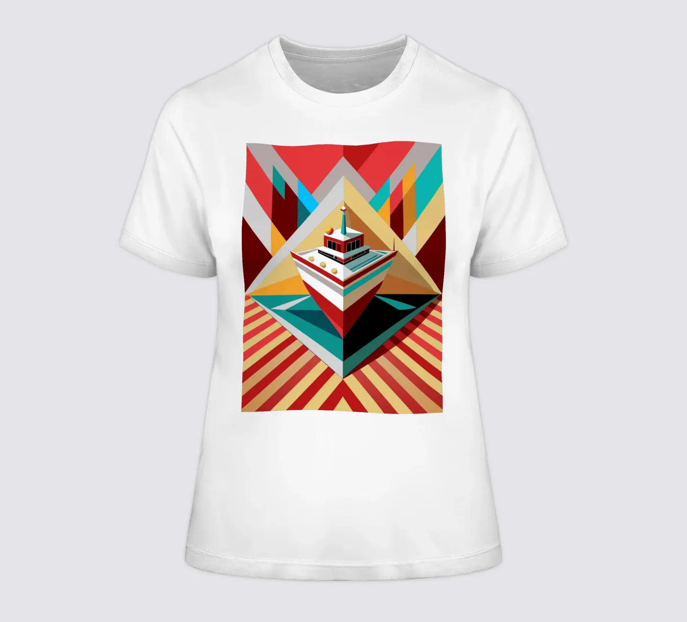 scheepsvector dames t-shirt getailleerd van Elfath
