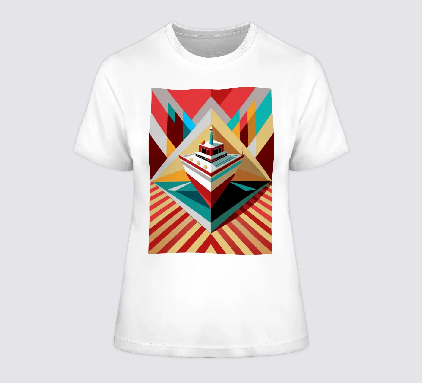 scheepsvector dames t-shirt getailleerd van Elfath