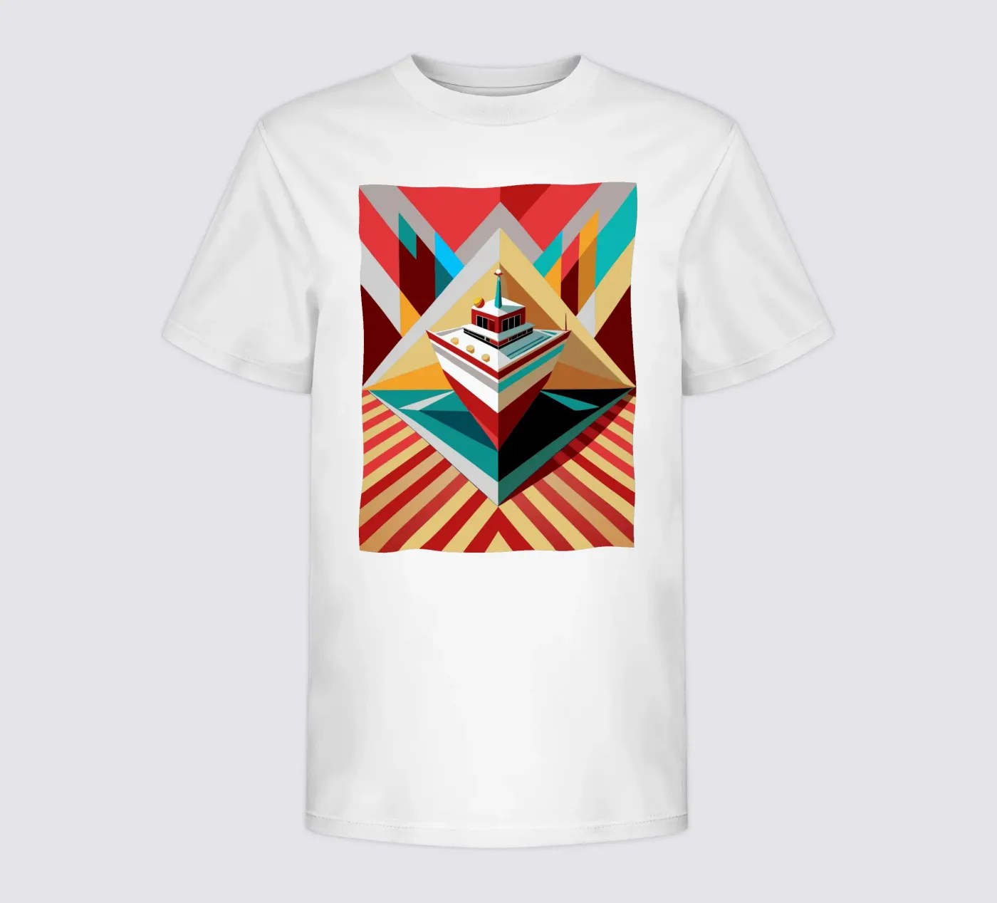 ship vector kids t-shirt by Elfath