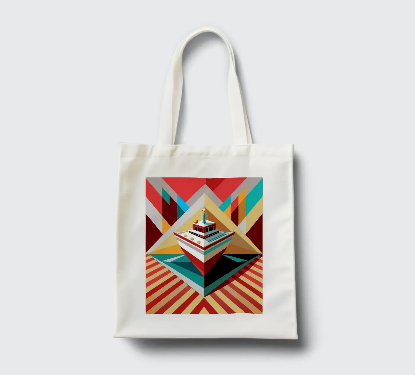 ship vector tote bag by Elfath