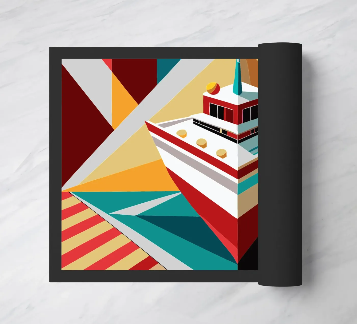 ship vector doormat by Elfath