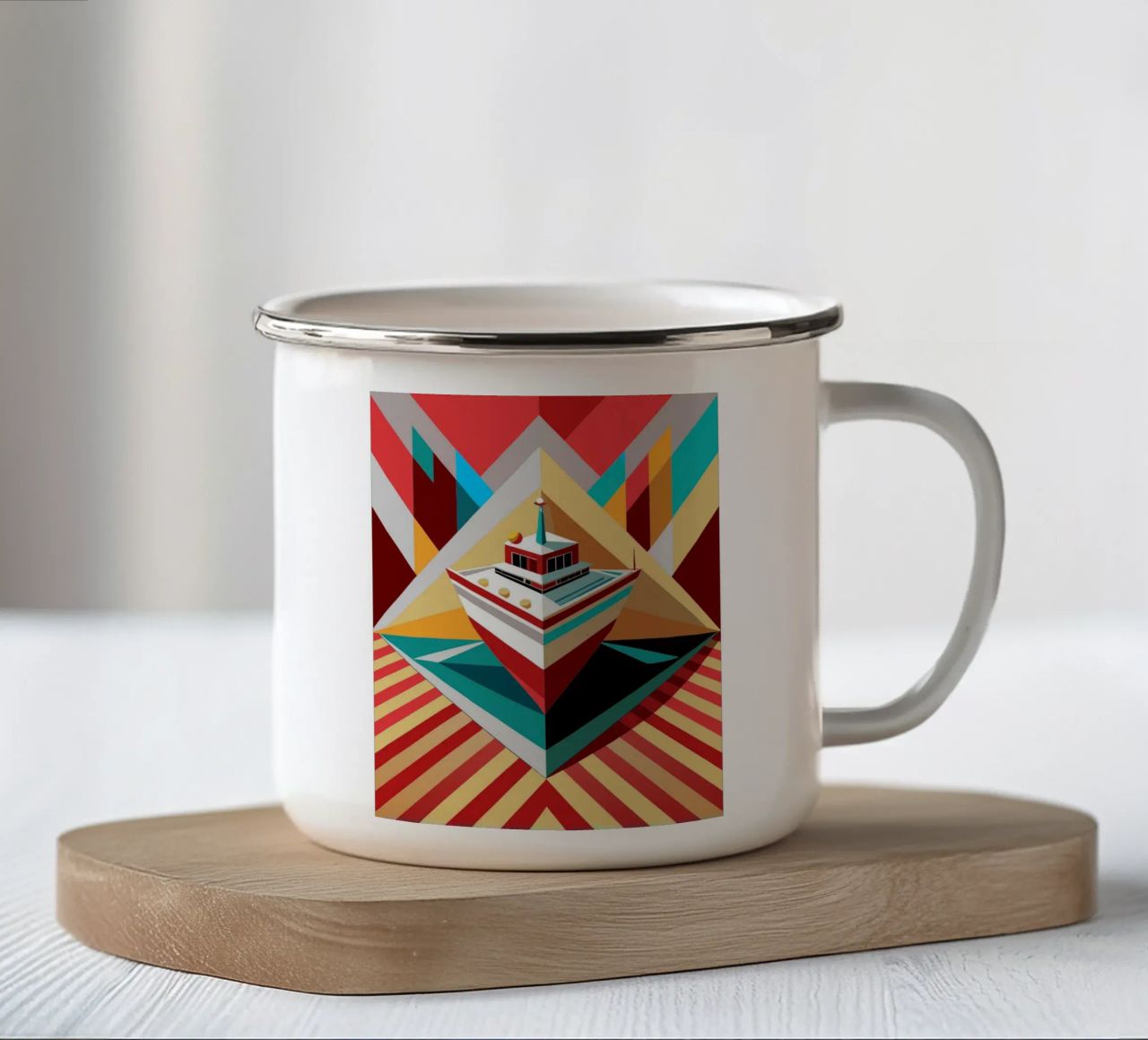 vettore nave tazza in smalto da Elfath